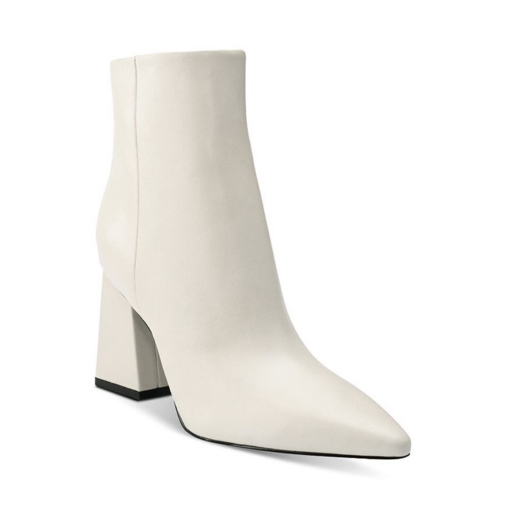 Marc Fisher Women’s White Heeled Bootie 8
